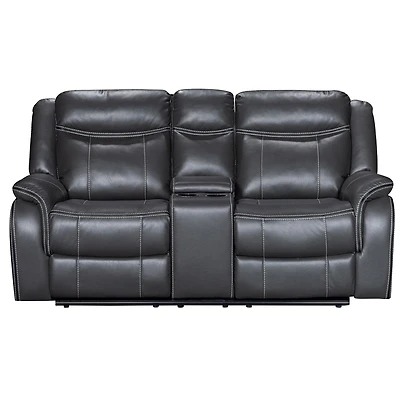 Causeuse motorisée Declan de 75 po avec console porte-gobelets