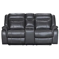 Causeuse motorisée Declan de 75 po avec console porte-gobelets