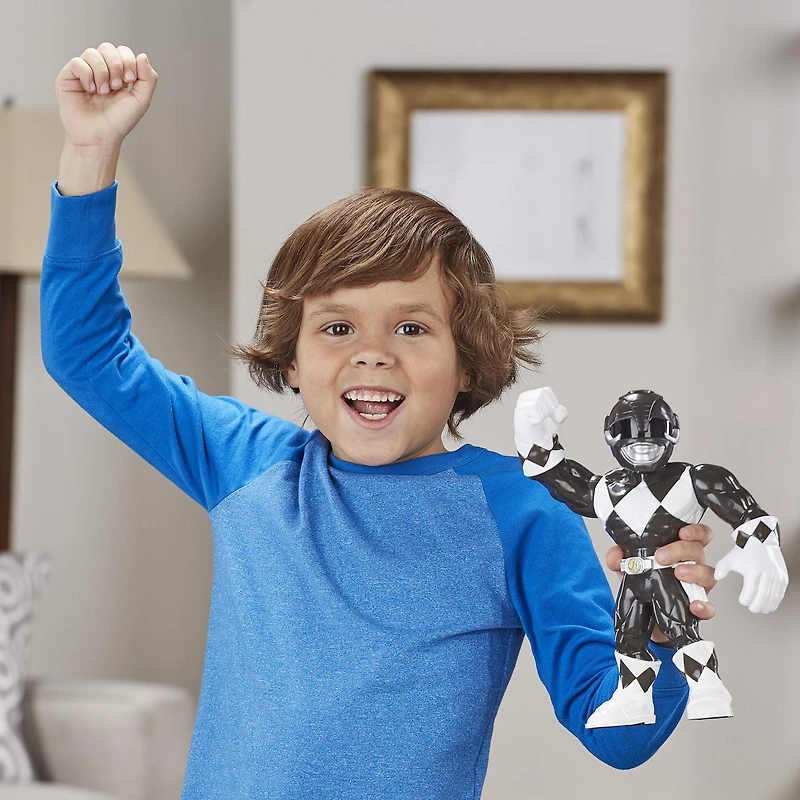 Playskool Heroes Mega Mighties Power Rangers Black Ranger 10-inch Figure