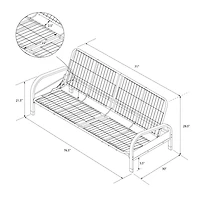 Futon à Bras En Métal