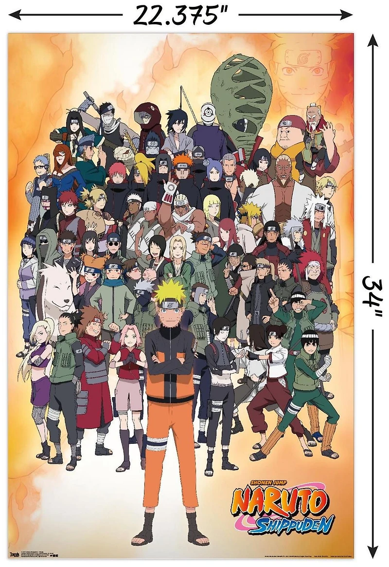 Naruto Shippuden - Group Wall Poster