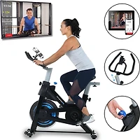 Vélo de cyclisme d’intérieur Exerpeutic avec Bluetooth et application MyCloudFitness