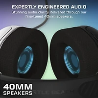 Casque de Gaming Filaire Turtle Beach Airlite Fit: Blanc Noir - Sous Licence Officielle pour Nintendo Switch 2, Nintendo Switch - Durable, Léger