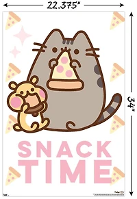 Pusheen - Snack Time Wall Poster, 14.725" x 22.375" Framed