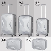 HIKOLAYAE Valise verticale avec roulette à 8 roues, 5 pièces - Conforme à la TSA