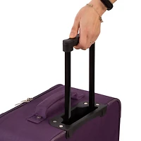 Jetstream Ensemble de Bagages Souples Atlantic, 4 Pièces Ensemble de Valises à Roulettes: Bagage Enregistré 25 pouces, Valise Cabine, Sac Fourre-tout et Trousse de Toilette