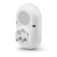 Le haut-parleur Bluetooth dispositif d’apprentissage du sommeil V-Hush Plug de VTech comprend un programme professionnel d'apprentissage du sommeil, une veilleuse colorée à une touche, des histoires p