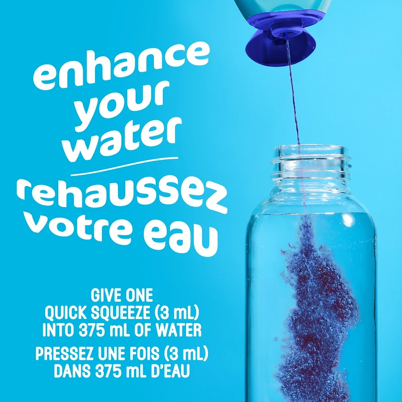 Aromatisant D'Eau Liquide Bleuets-Limonade, Bouteille