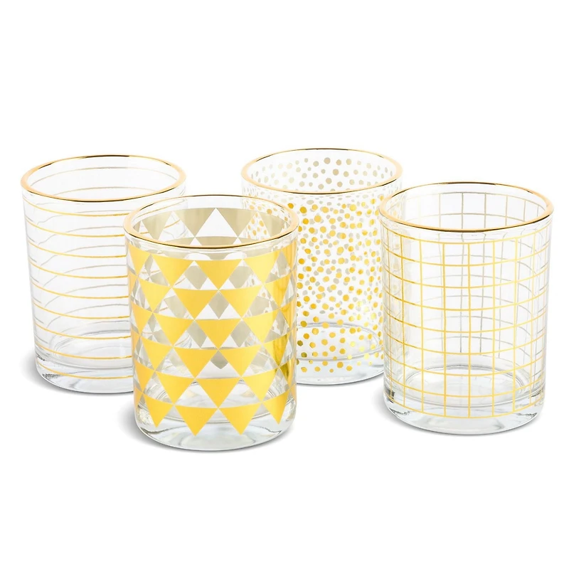 Verres à thym et pierres de table, 11 oz, ensemble de 4 pièces ustensiles de bar