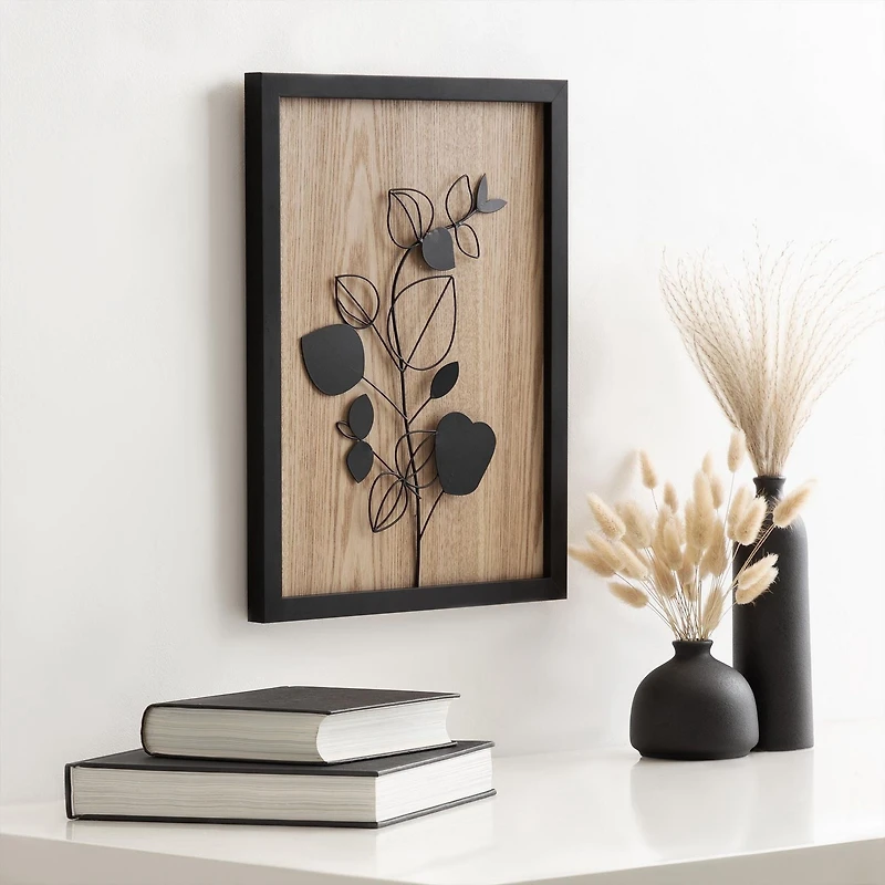 hometrends Botanical Framed Wire Art