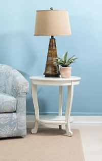 Dendrie Side Table, White