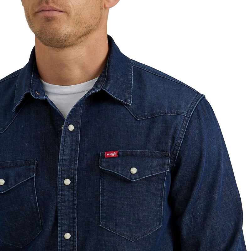 Long Sleeve Volume Fashion Toby Denim (New Rodeo) Slim Untuck Shirt