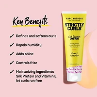 Marc Anthony® Strictly Curls™  Curl Defining Lotion, Hair Gel & Heat Protectant - Shea Butter + Avocado Oil + Vitamin E - 8.3 Fl Oz, Curl Defining Lotion