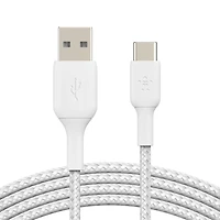Belkin Câble de Charge/Sync BoostCharge USB-C vers USB-A 6 pieds Blanc