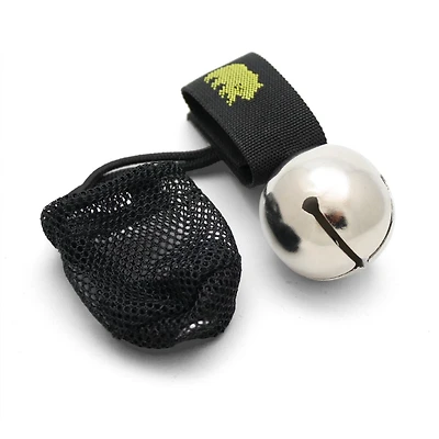 Coghlan's Bear Bell with Magnetic Silencer and Storage Bag, Black, Warning Bell with Silencer