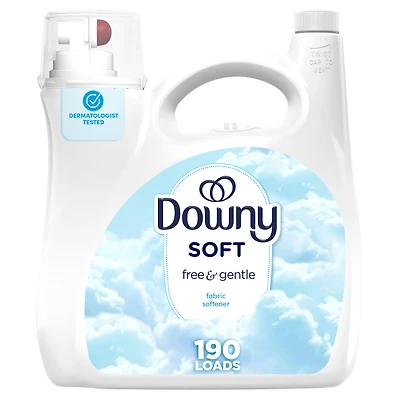 Downy Free & Gentle Liquid Fabric Softener, Hypoallergenic, Sensitive Skin Friendly Fabric Conditioner Liquid, 4.16L