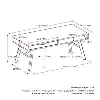 CorLiving Auston Wood Grain Finish Coffee Table