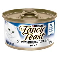 Fancy Feast Pate Festin de Poisson Blanc et de Thon Nourriture pour Chats 85 g