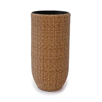 Rolland XL Rattan Planter Light Brown, 35.4"