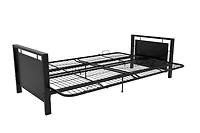 Cadre de futon avec accoudoirs en métal Henley