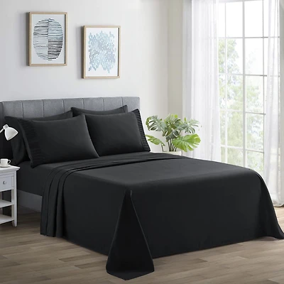 Marina Decoration Ultra Soft Silky Deep Pocket Solid Rayon from Bamboo Bedding All Season Sheet Set