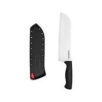 Farberware 7" Santoku Knife with Self Sharpening Sleeve, Santoku Knife