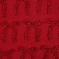 Holiday Time Bows Jacquard Hand Towels, 2-Pack, 100% Cotton