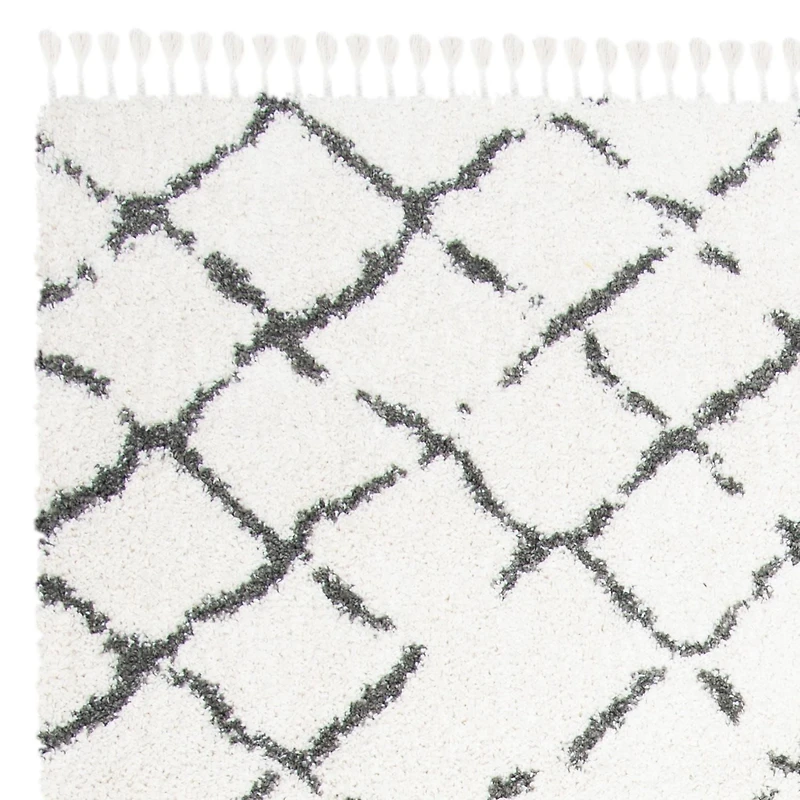 Safavieh Moroccan Fringe Dorian Tapis Géométrique Shag