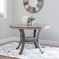 Trager Dining Table, Pewter