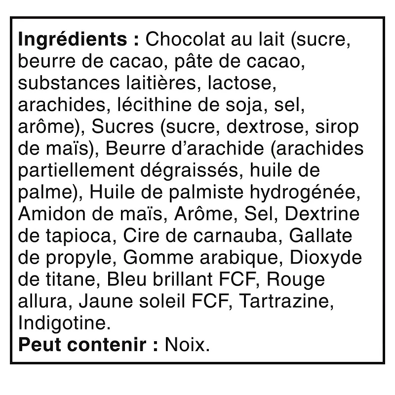 M&M’S, bonbons choc. au lait, beurre arach, format Célébration, 800g 1 pochette, 800g