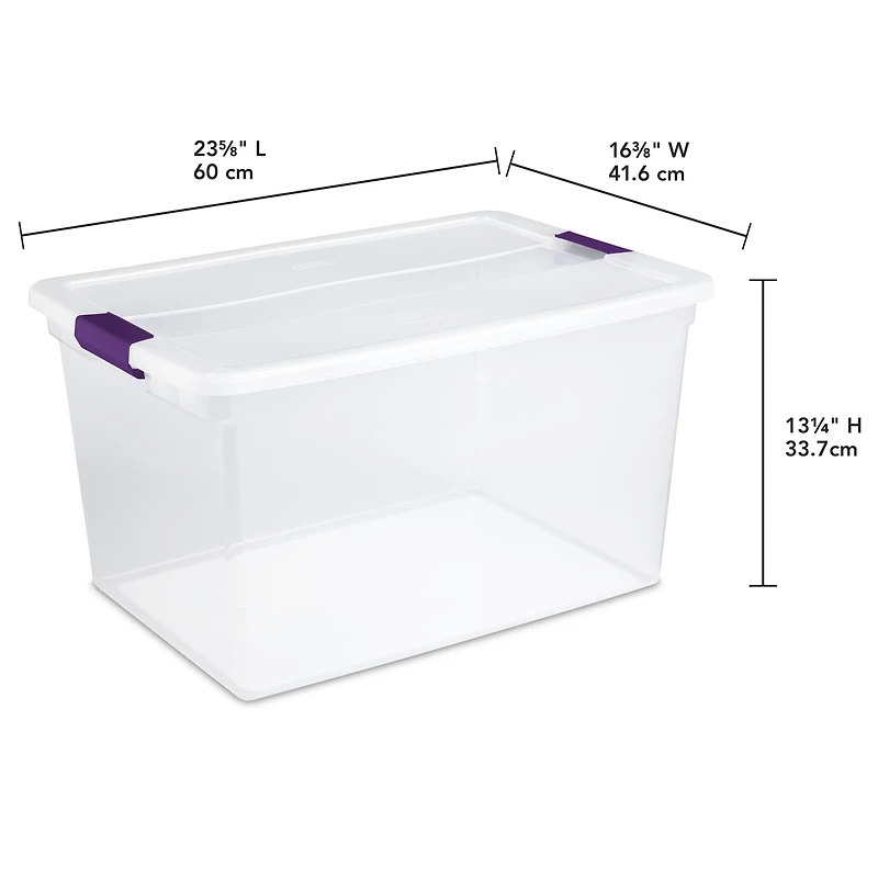 Sterilite 62 Liter ClearView™ Latch Box