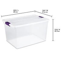 Sterilite 62 Liter ClearView™ Latch Box