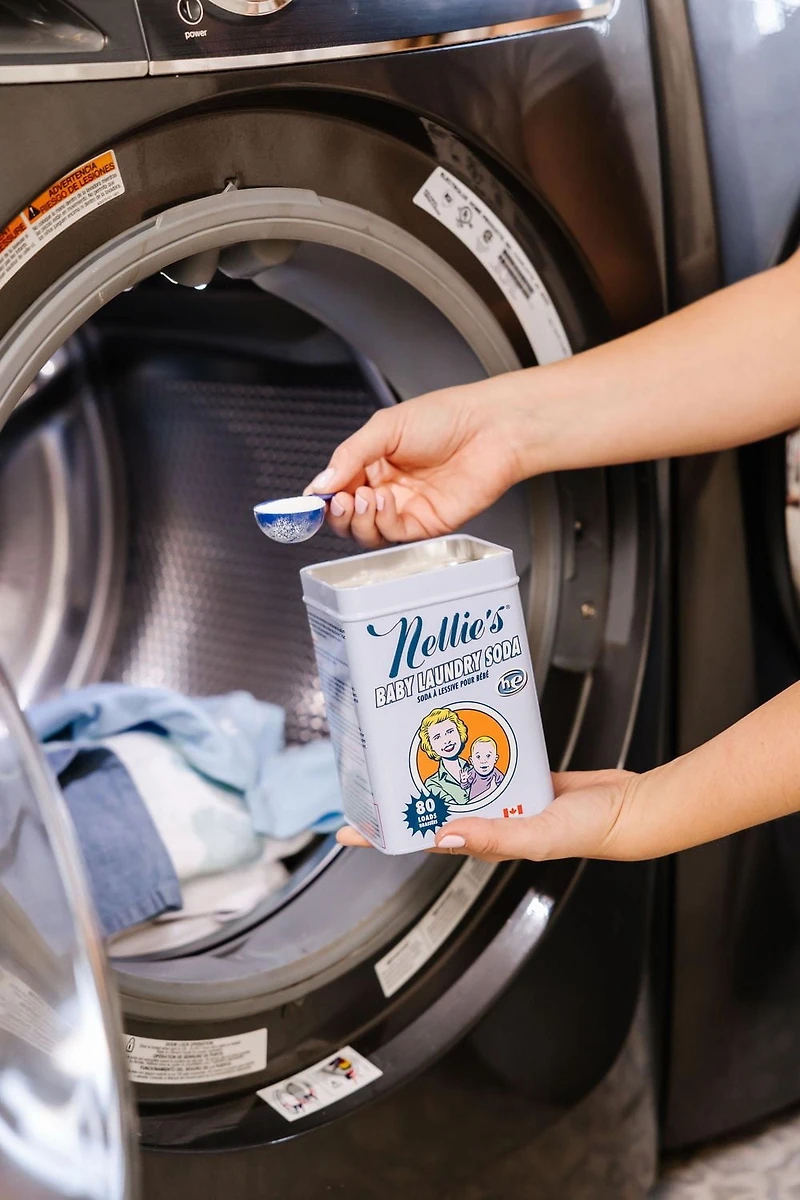 Nellie's Soda à Lessive pour Bébé, 1.2kg, Détergent à Lessive Non Parfumé