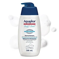 Aquaphor Baby Wash & Shampoo, Tear Free, Fragrance Free, 500mL