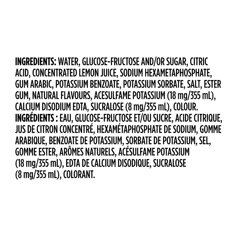 Brisk Lemonade, 355 mL Cans, 12 Pack