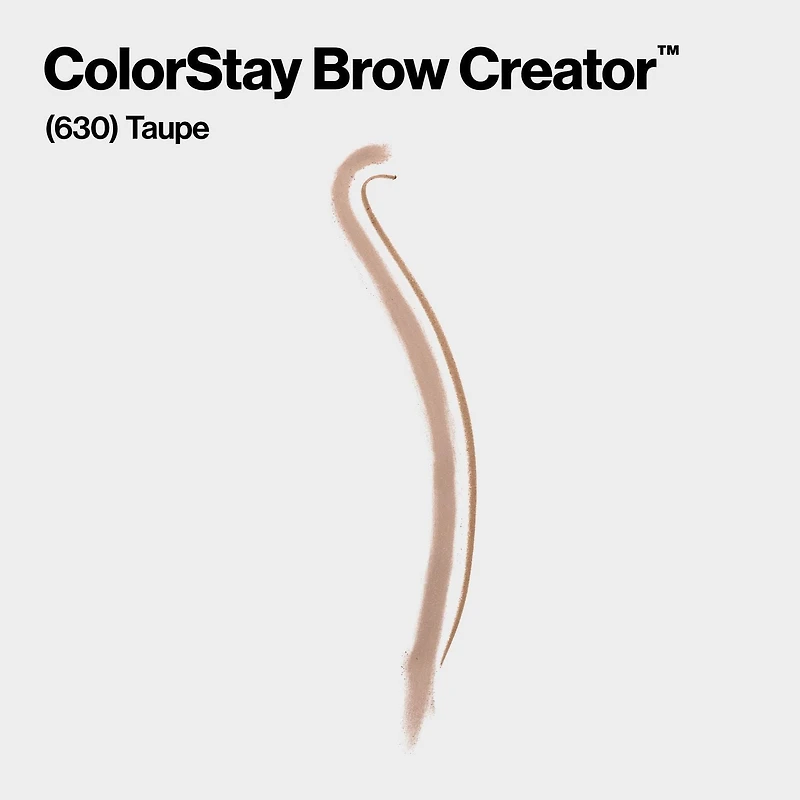 Revlon ColorStay Brow Creator Waterproof Natural Eyebrow Color Pencil, 0.33g, Eyebrow Pencil, Powder & Brush