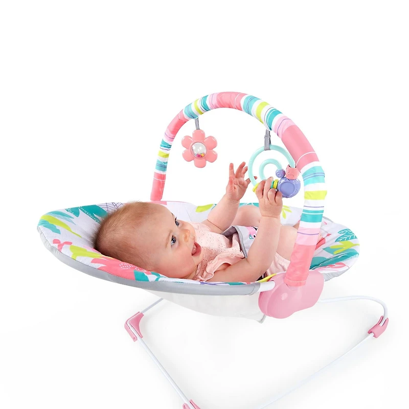 Flamingo Vibes Vibrating Bouncer de Bright Starts 0-6 mois
