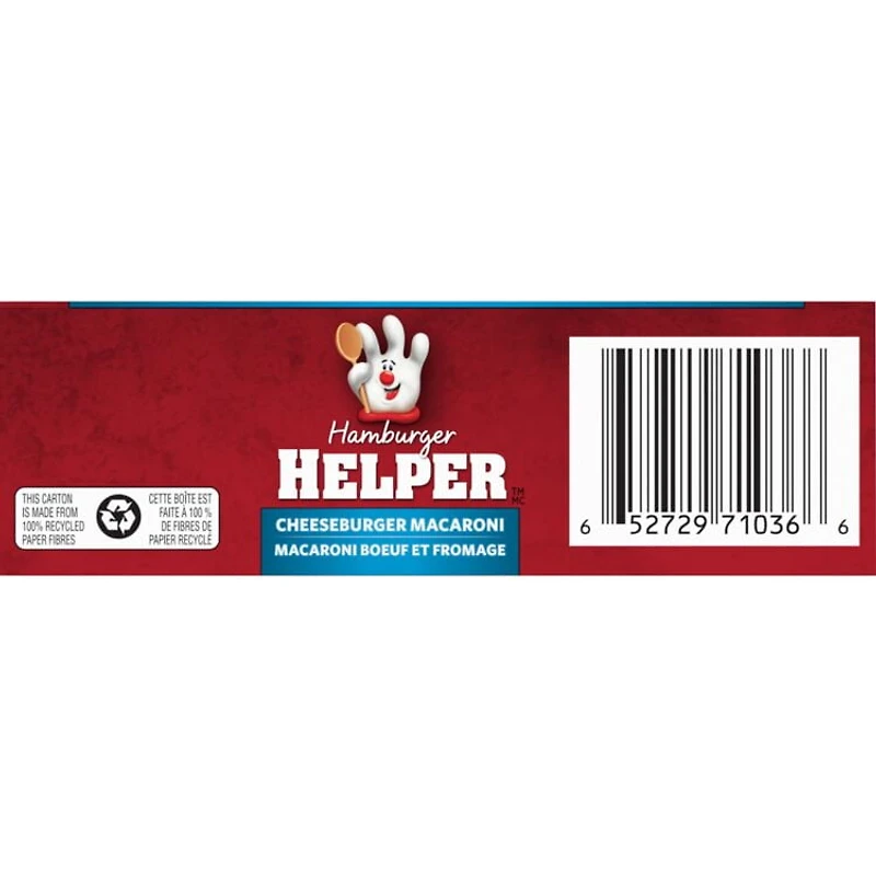 Hamburger Helper Macaroni boeuf et fromage 166 g