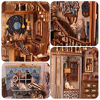 Tradeopia 3D Wooden Puzzle Nebula Common Room DIY Book Nook Kit