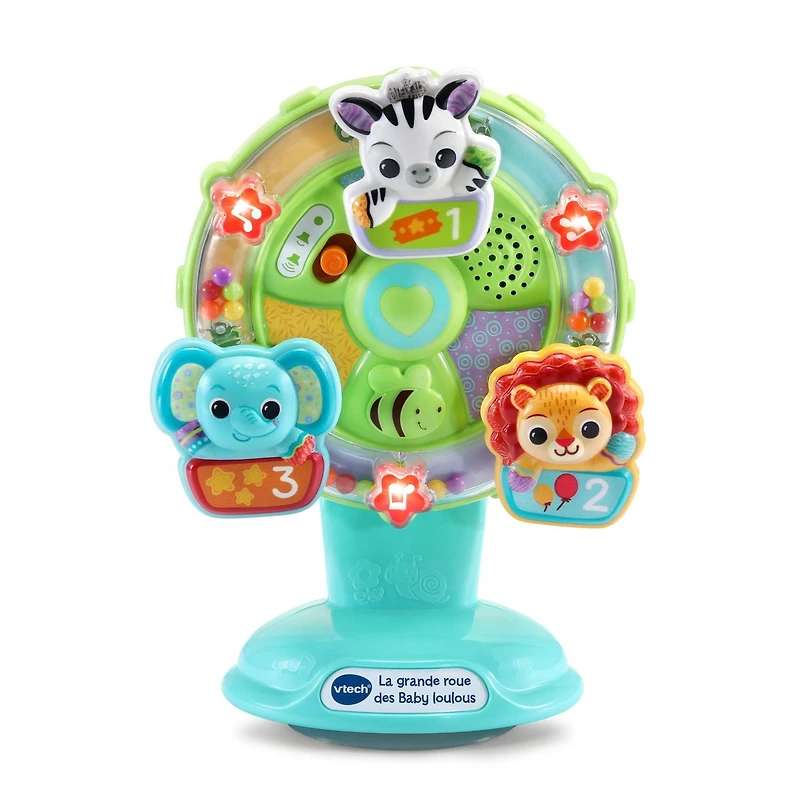 VTech La grande roue des Baby loulous - Jouet interactif pour bébé avec ventouse - Version française 6-36 Mois