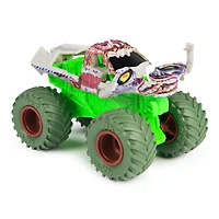 Monster Jam Smash & Bash Zombie, Monster truck réparable en métal moulé à l'échelle 1:64, jouets pour garçons et filles à partir de 3 ans