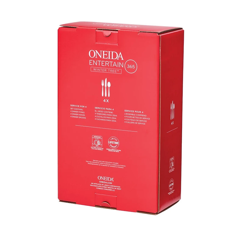 Ensemble de coutellerie de 12 pièces Arbre d'hiver ONEIDA