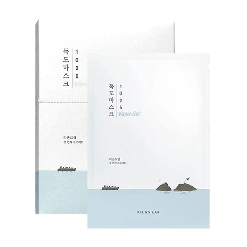 Round Lab 1025 Dokdo Water Gel Mask 30ml - 1 PC, HydraGlow: Revitalize & Hydrate Skin