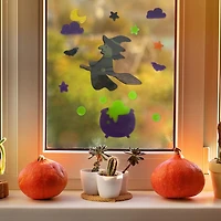 11 "X 6 " HALLOWEEN WINDOW GEL CLINGS, SIDEKICK PACKING. SIDEKICK SIZE:  48”H X 14” W X 5