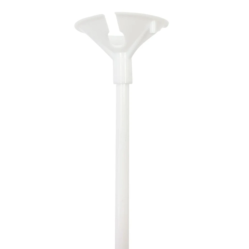 Pour mieux faire la fête ! Tiges en plastique de 50 cm pour ballons de baudruche avec coupelles, 20 pièces