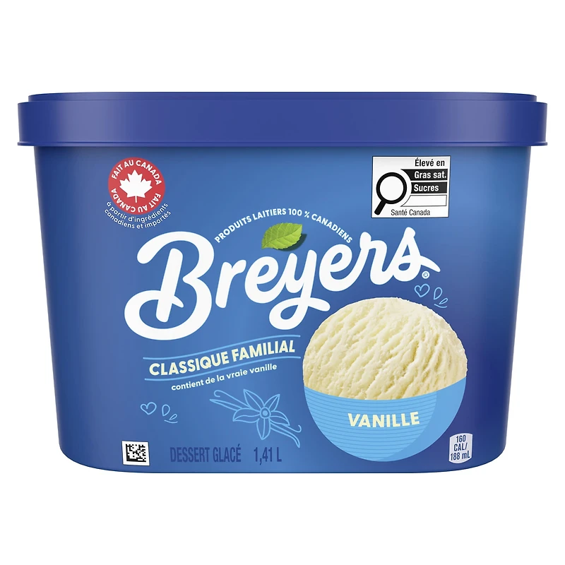 Breyers Vanilla Frozen Dessert, 1.41 L
