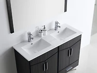 Imaginations Américaines  48 po W Vanity Base Set  Gris