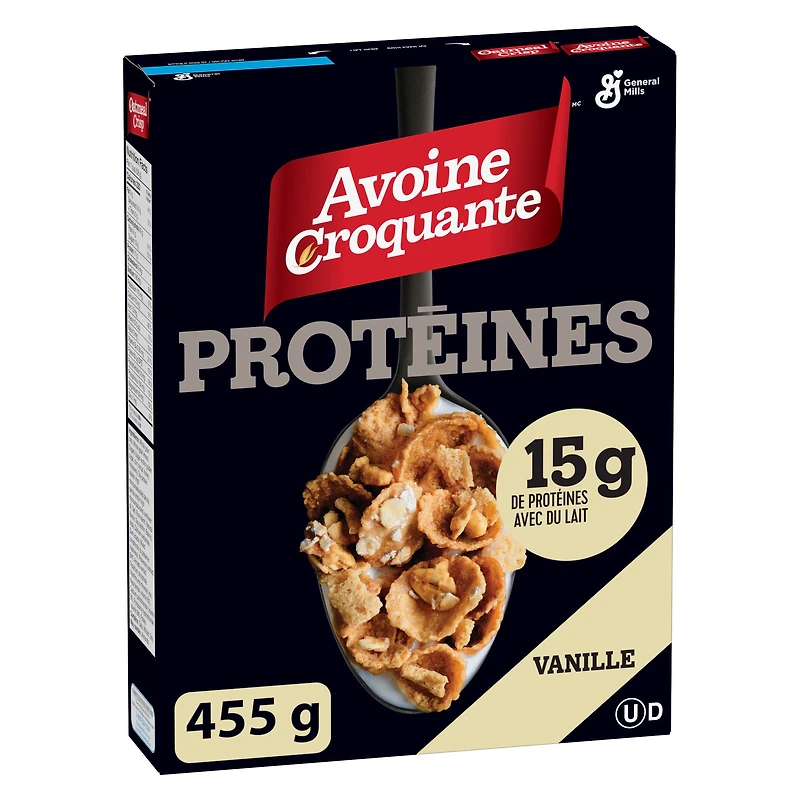 Flocons  Protéiné Vanille Céréales protéinées à la vanille Avoine Crisp