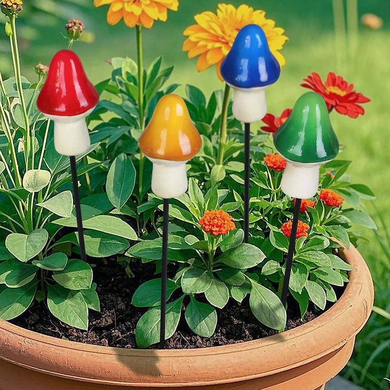 Mushroom Pot Stake
