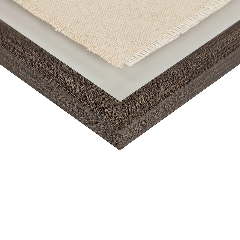 Family Typography Framed Under Glass on Burlap 12x15